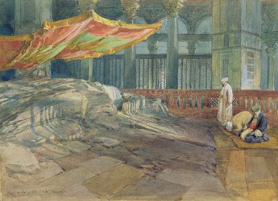 De Sakrah of Heilige Rots, Jeruzalem, 1879 door William Crimea Simpson
